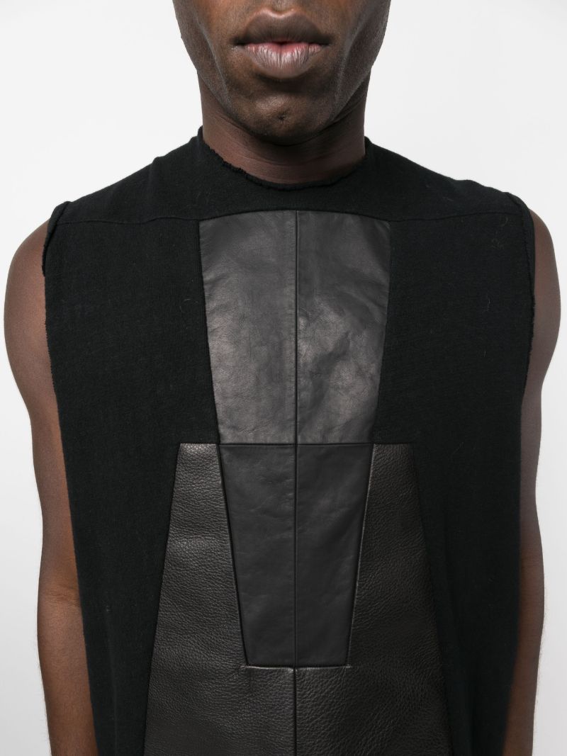 Black Luxor Panelled Tank Top