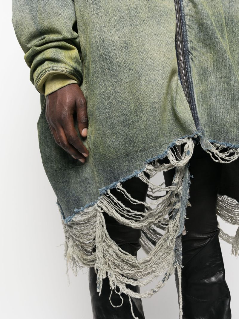 Blue Jumbo Peter Distressed Bomber Jacket