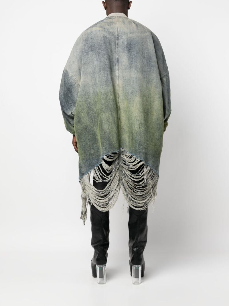 Blue Jumbo Peter Distressed Bomber Jacket