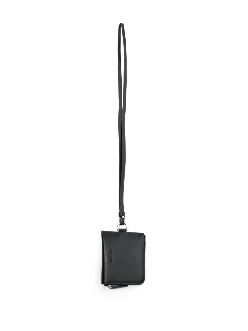 Black Ransel Leather Strap Wallet