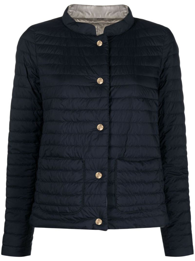 Blue Nuage Reversible Quilted Jacket