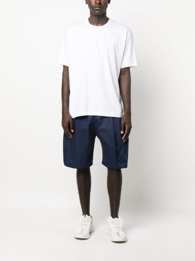White Logo Print T-shirt
