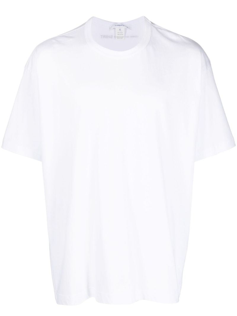 White Logo Print T-shirt