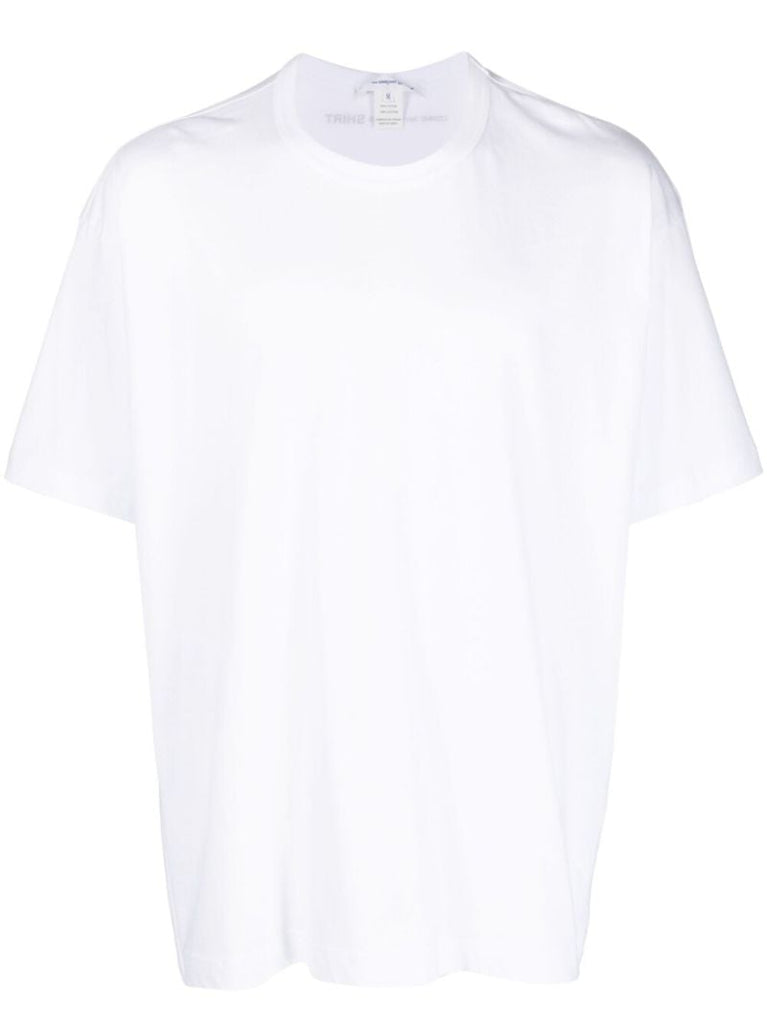 White Logo Print T-shirt