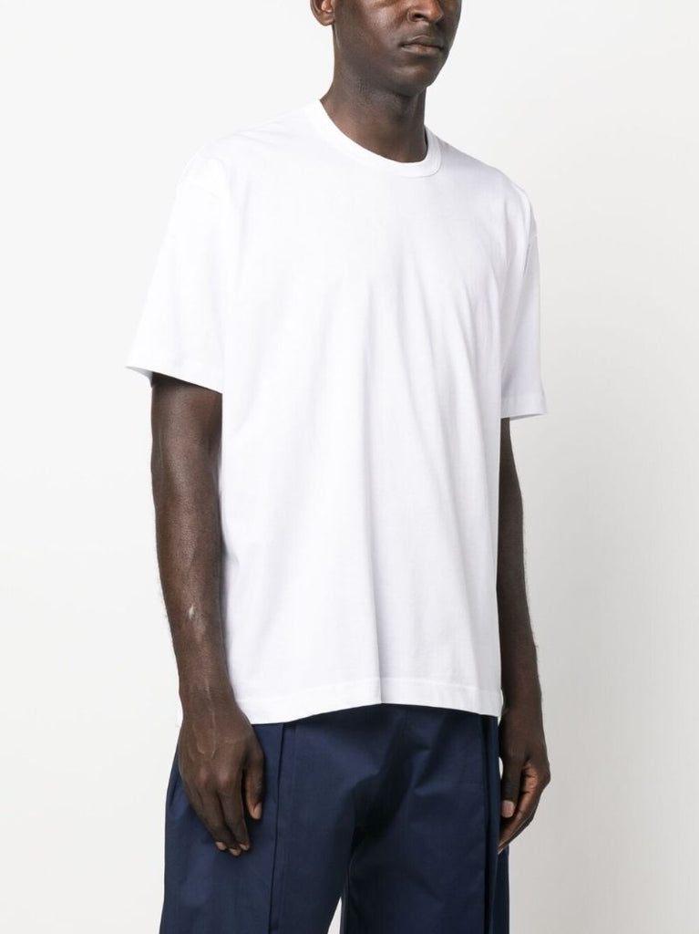 White Logo Print T-shirt