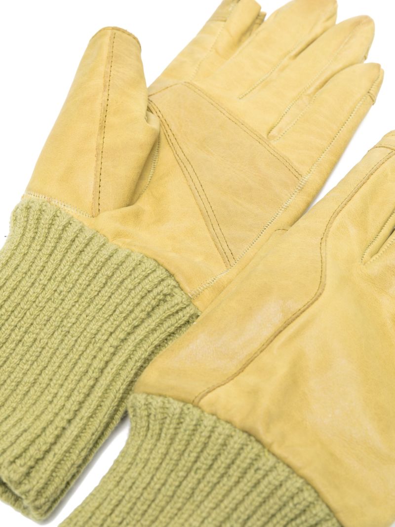 Green Leather Gloves