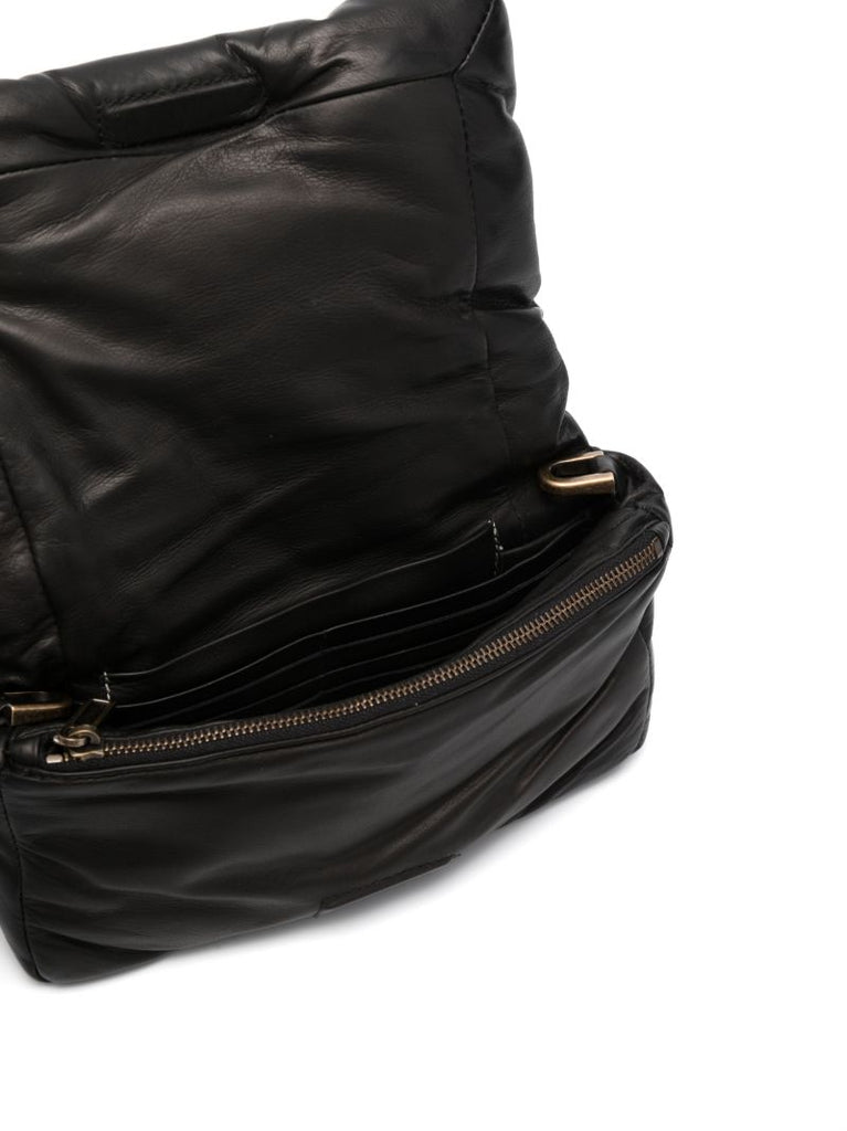 Black Leather Shoulder Bag