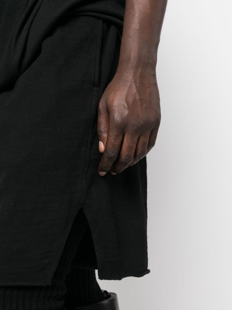 Black Drawstring Cotton Shorts