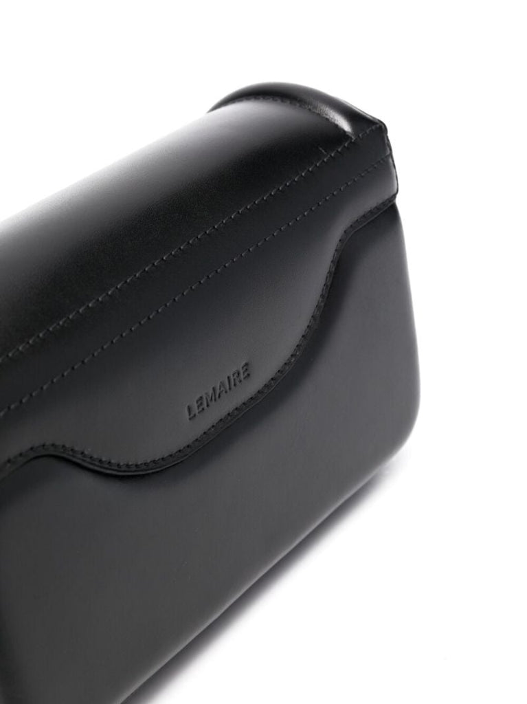 Black Ransel Mini Leather Cross Body Bag