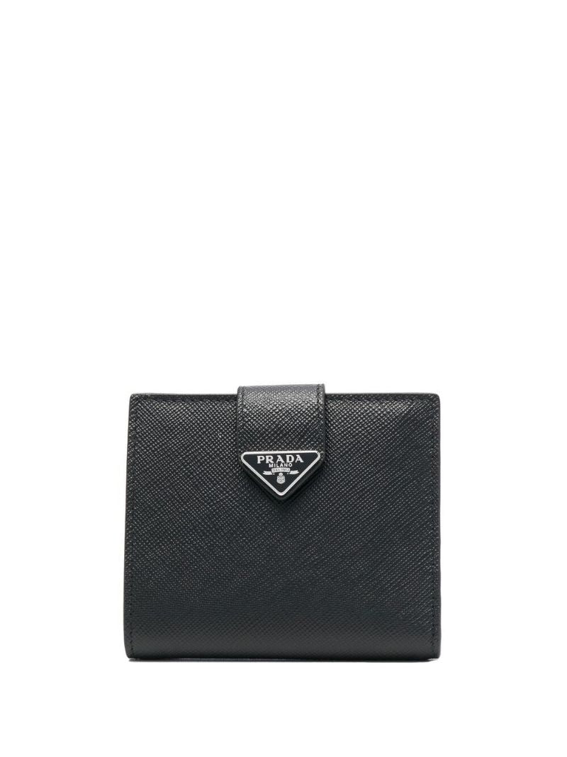 Black Logo Leather Wallet