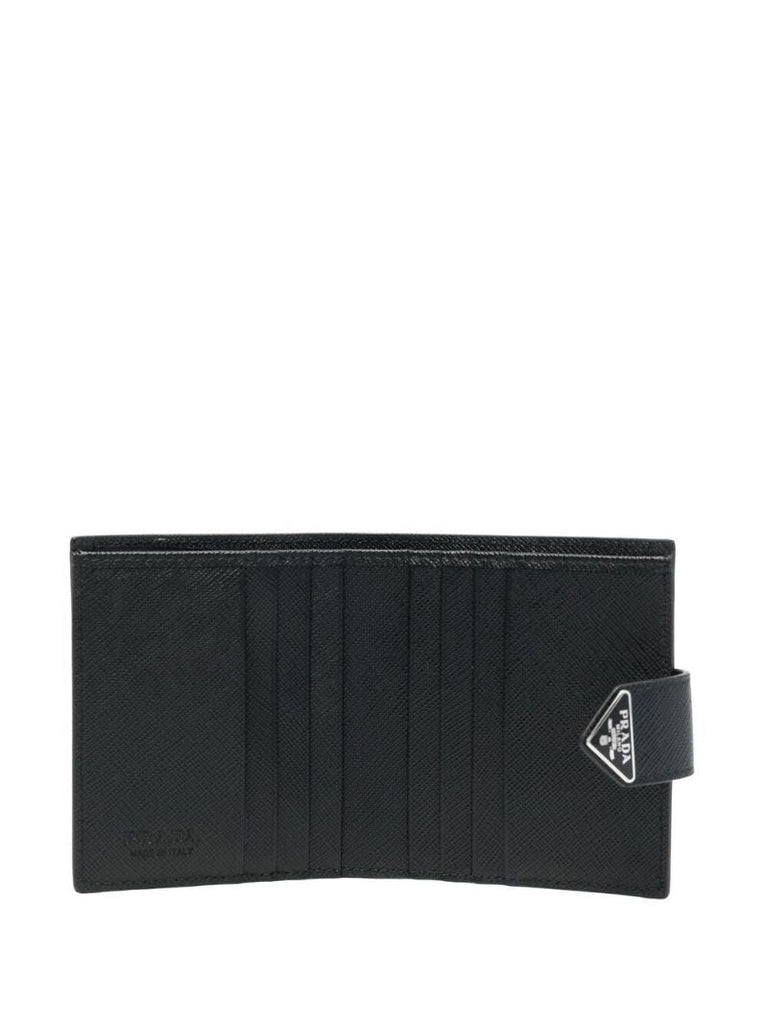 Black Logo Leather Wallet