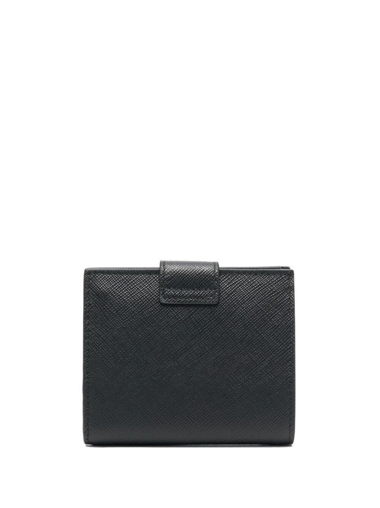 Black Logo Leather Wallet