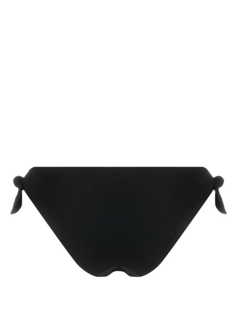 Black Logo Plaque Bikini Bottoms
