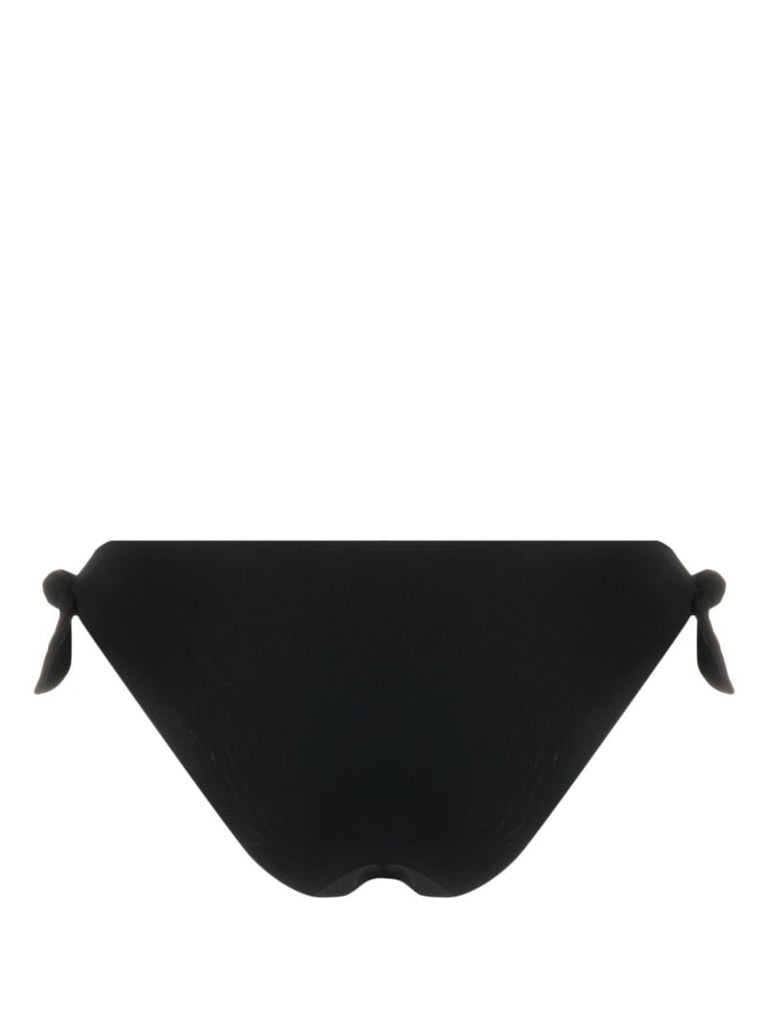 Black Logo Plaque Bikini Bottoms