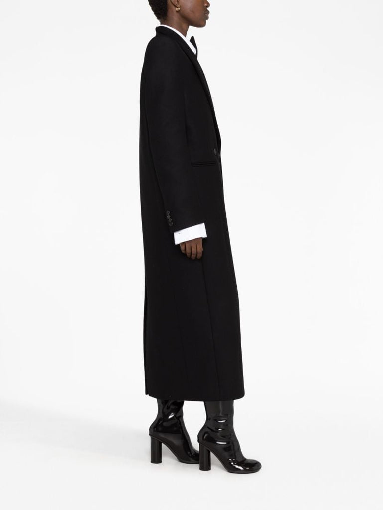 Black Caleb Double-breasted Coat