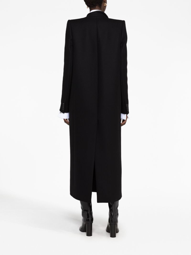 Black Caleb Double-breasted Coat
