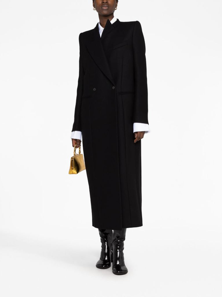 Black Caleb Double-breasted Coat