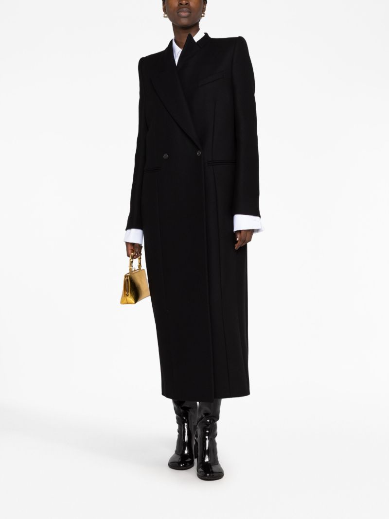 Black Caleb Double-breasted Coat