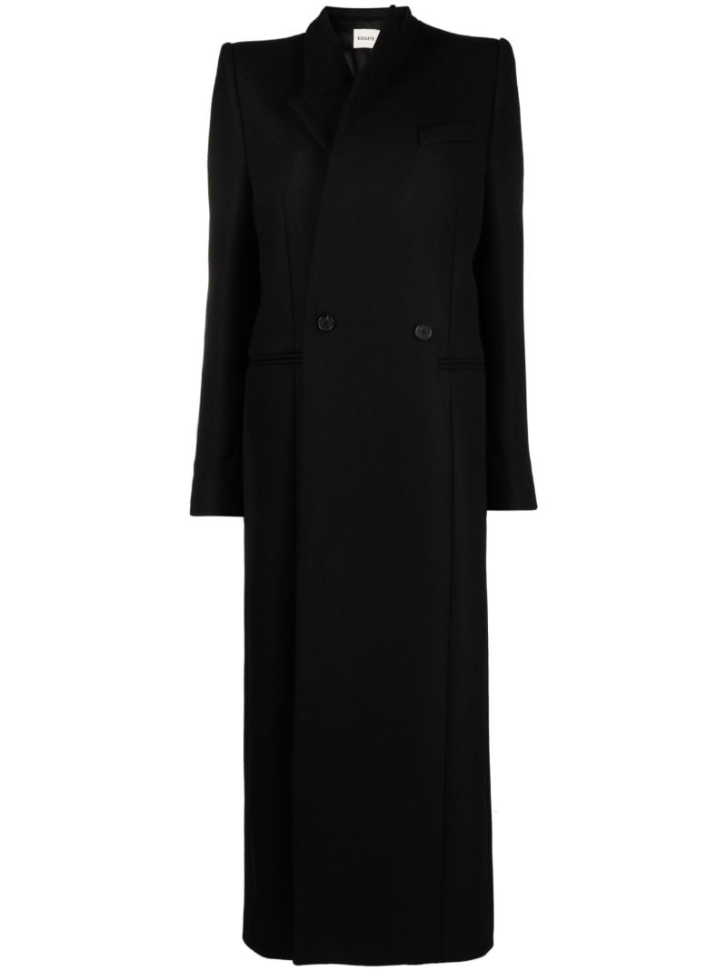 Black Caleb Double-breasted Coat