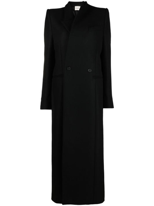 Black Caleb Double-breasted Coat