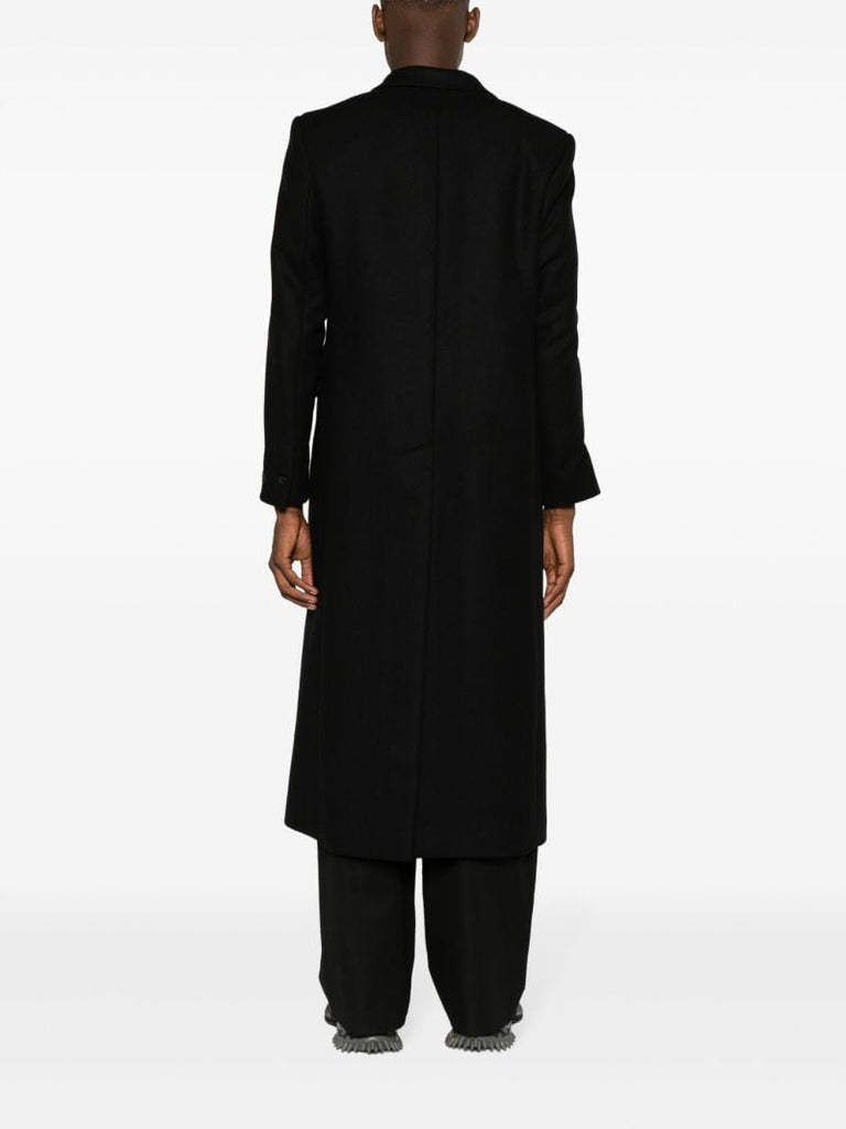 Black Genesis Double-breasted Coat