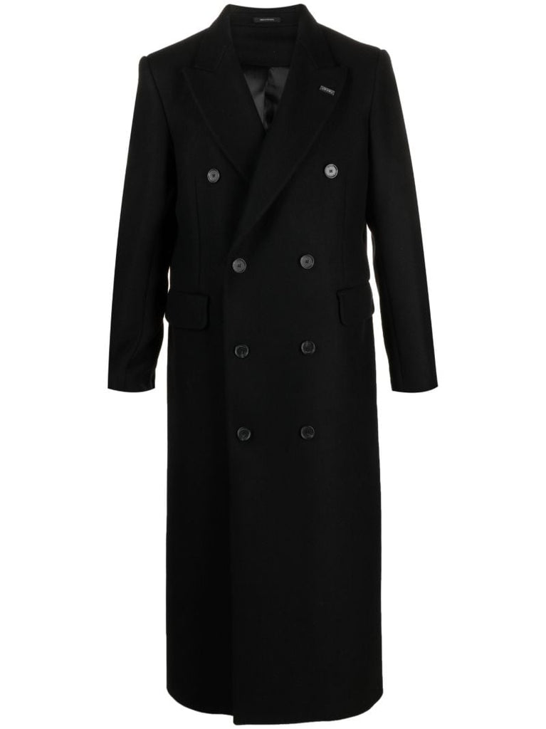 Black Genesis Double-breasted Coat