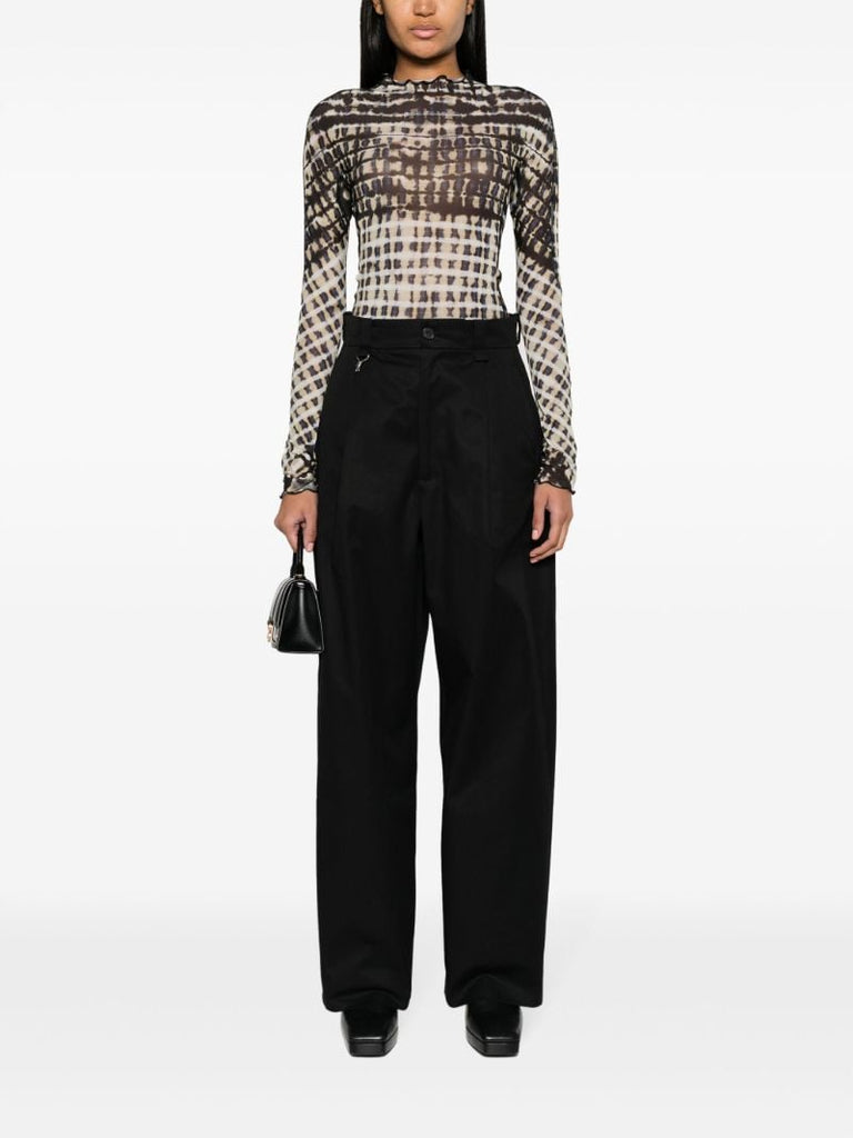 Black Scout Cotton Trousers