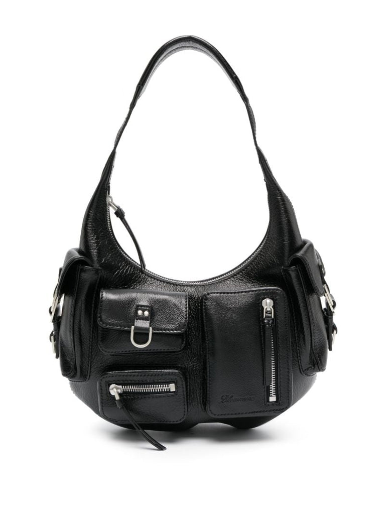 Black Leather Shoulder Bag