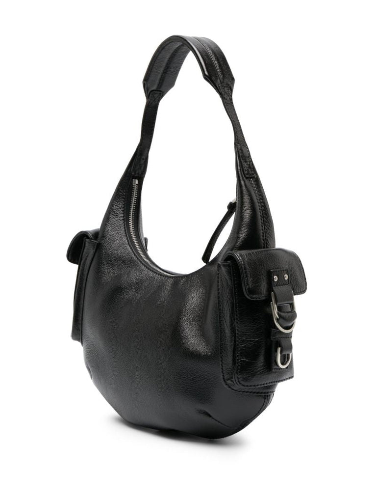 Black Leather Shoulder Bag
