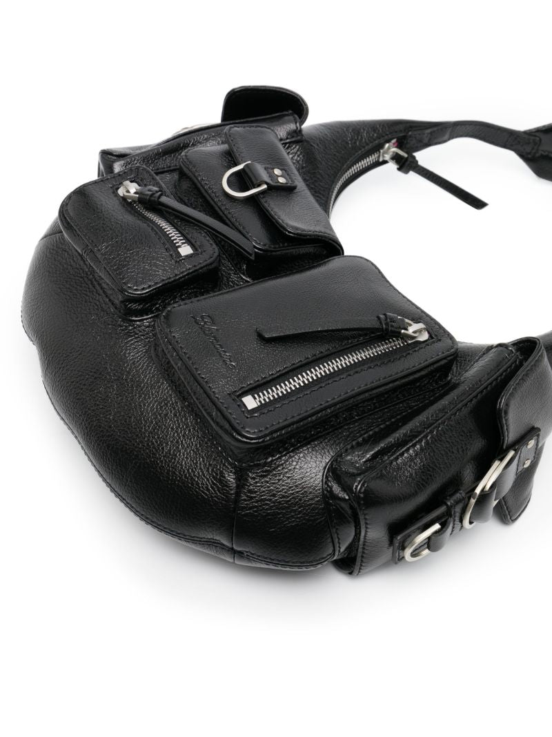 Black Leather Shoulder Bag