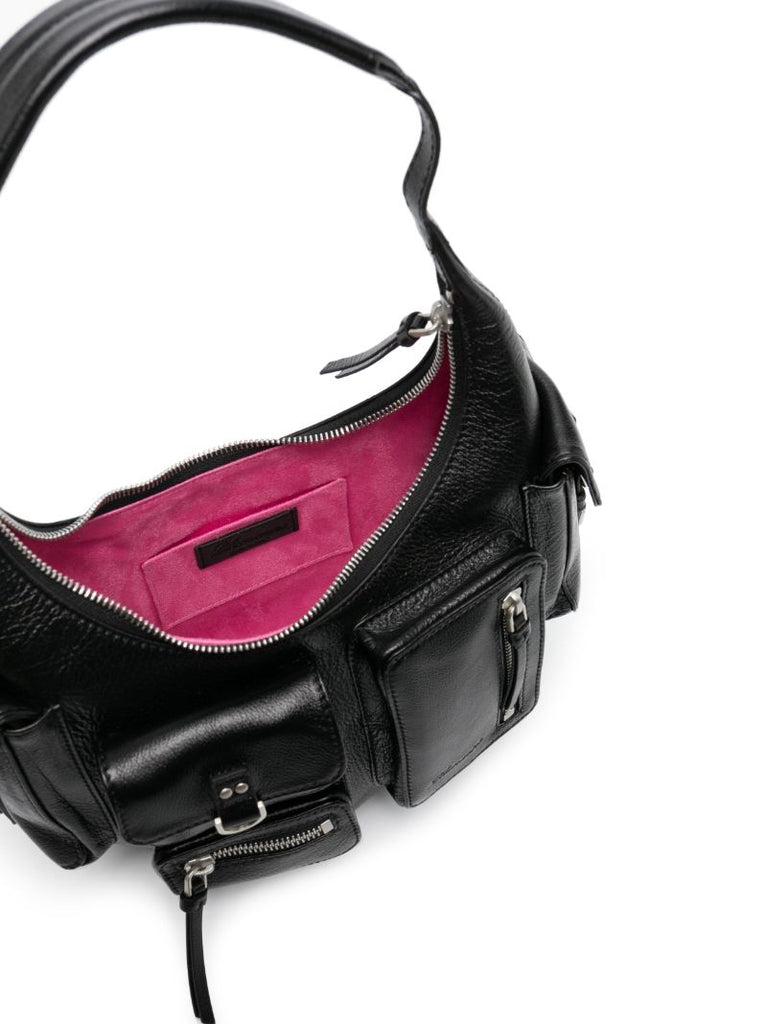 Black Leather Shoulder Bag