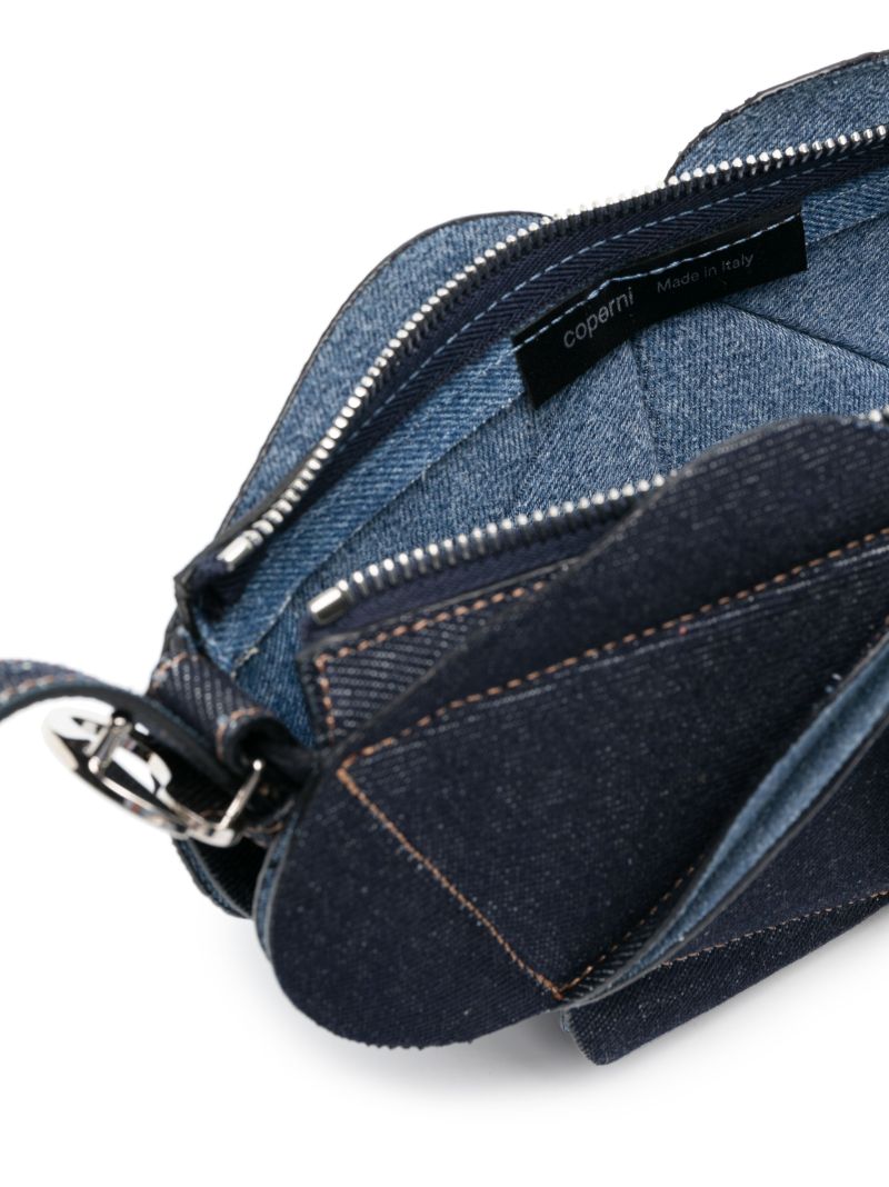 Blue Origami Denim Shoulder Bag