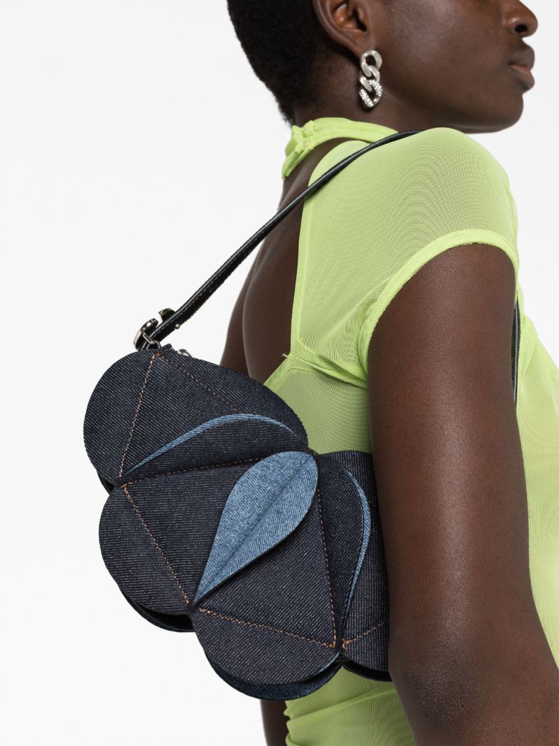 Blue Origami Denim Shoulder Bag