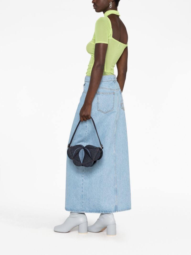Blue Origami Denim Shoulder Bag