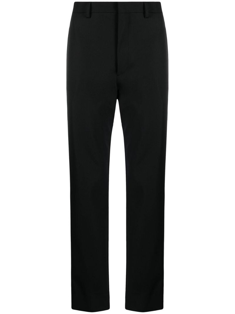 Black Logo Plaque Tailored Trousers