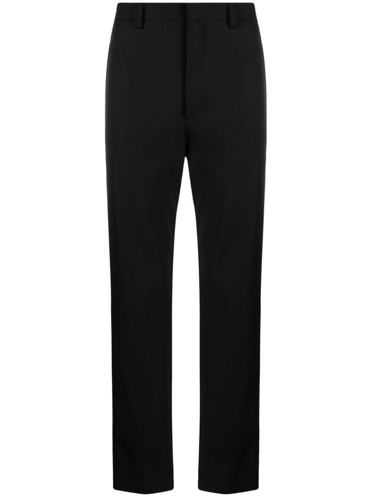Black Logo Plaque Tailored Trousers