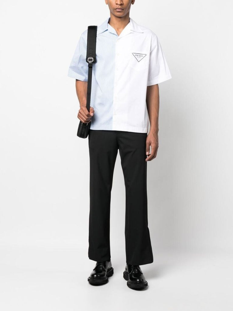 Black Logo Plaque Tailored Trousers