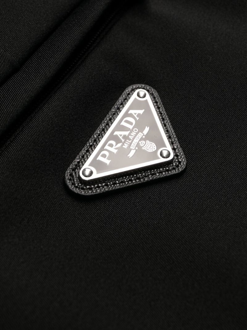 Black Logo Plaque Tailored Trousers