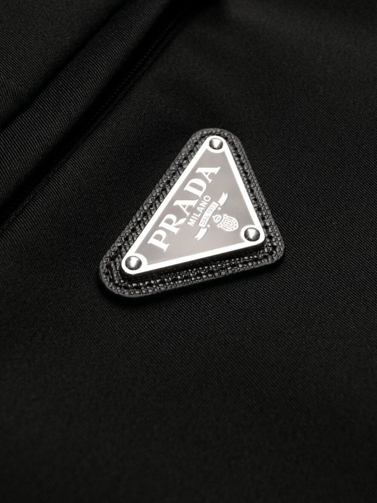 Black Logo Plaque Tailored Trousers
