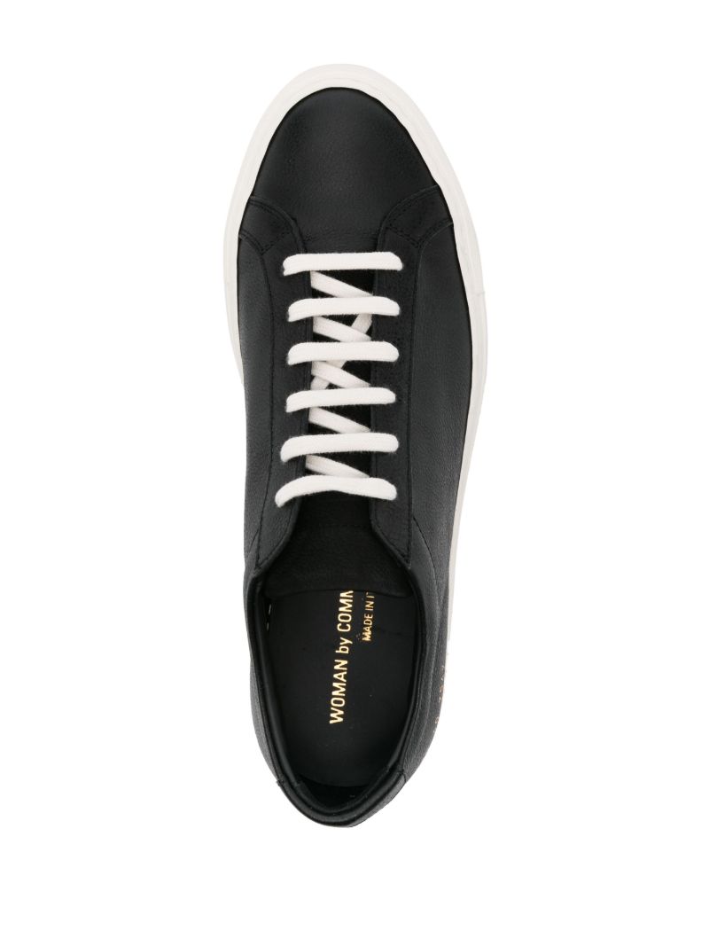 Black Achilles Leather Sneakers