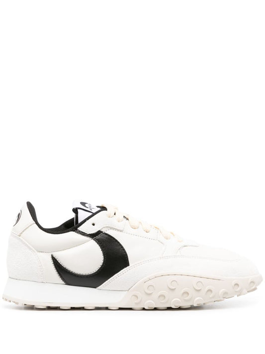 White Ms-rise 22 Leather Sneakers