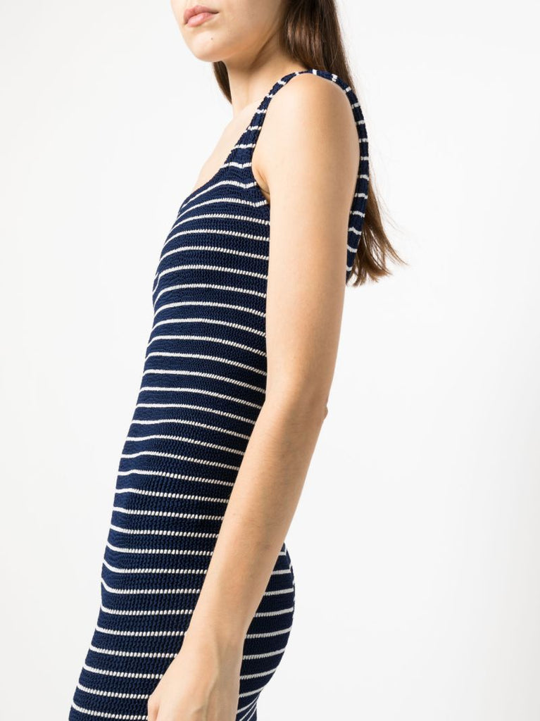 Blue Striped Tank Dress