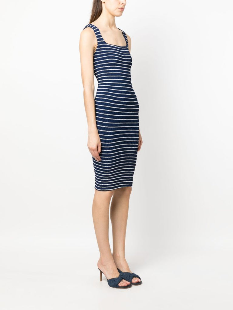 Blue Striped Tank Dress