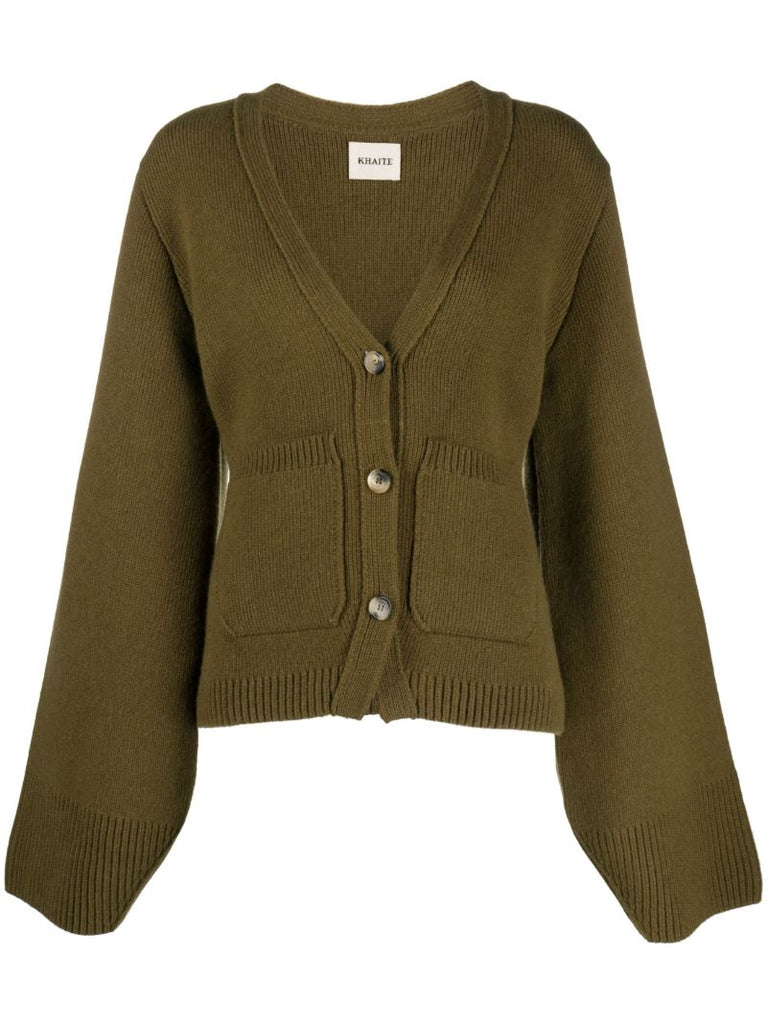 Green Scarlet Cashmere Cardigan