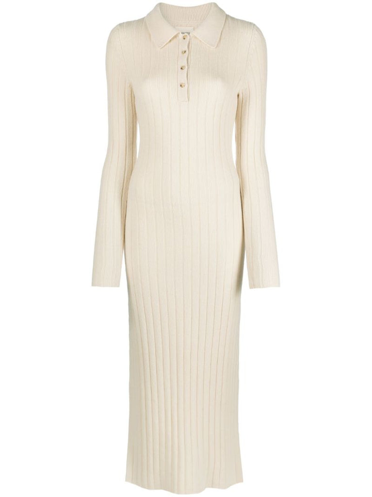 Neutral the Hans Cashmere Midi Dress
