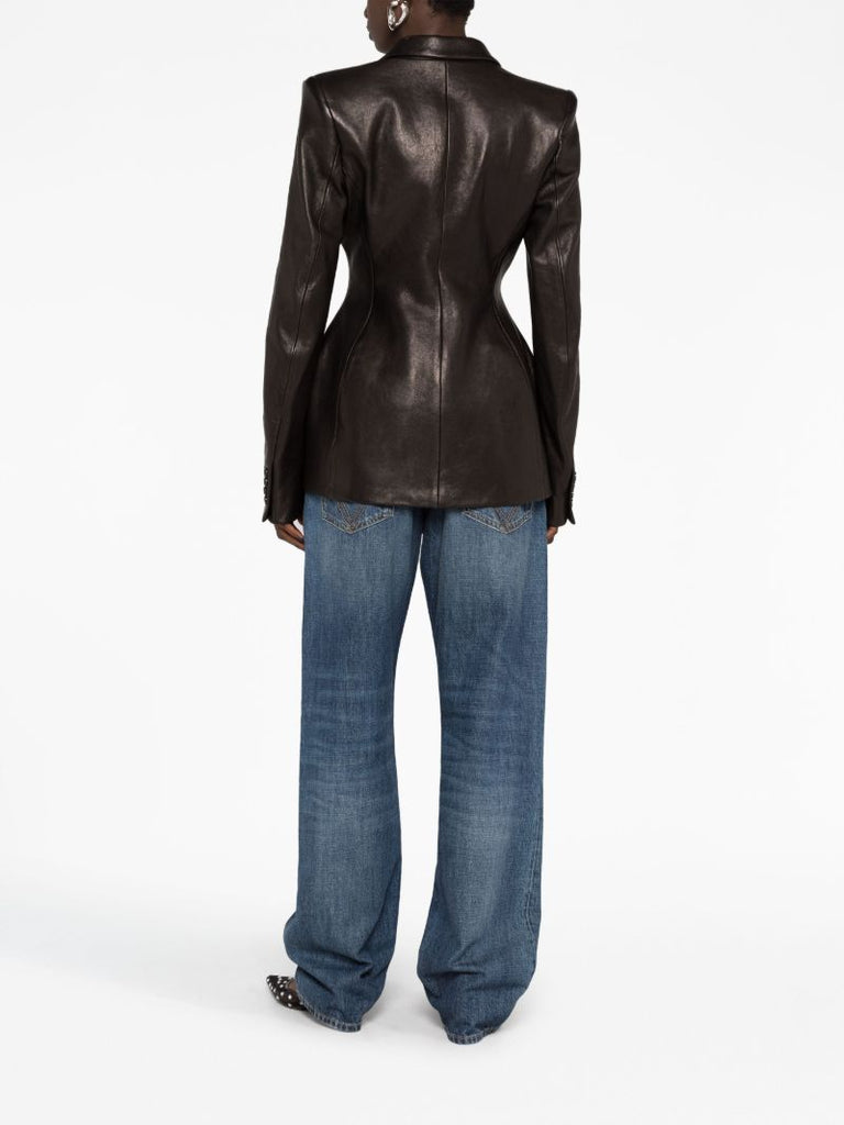 Black the Martu Leather Blazer