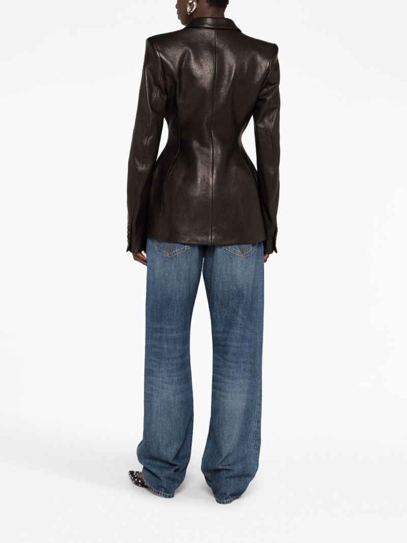 Black the Martu Leather Blazer