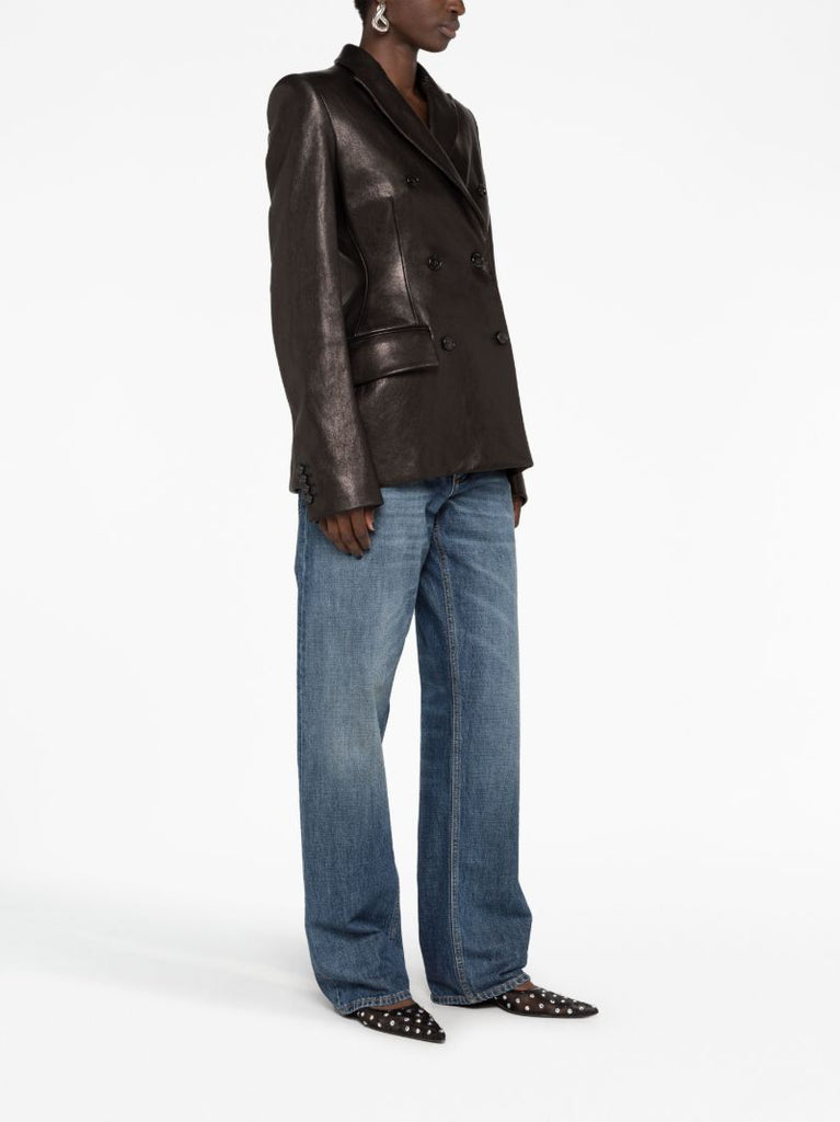 Black the Martu Leather Blazer
