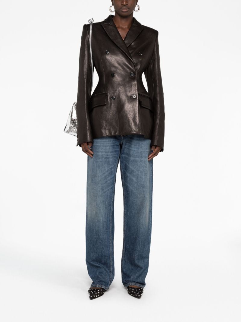 Black the Martu Leather Blazer
