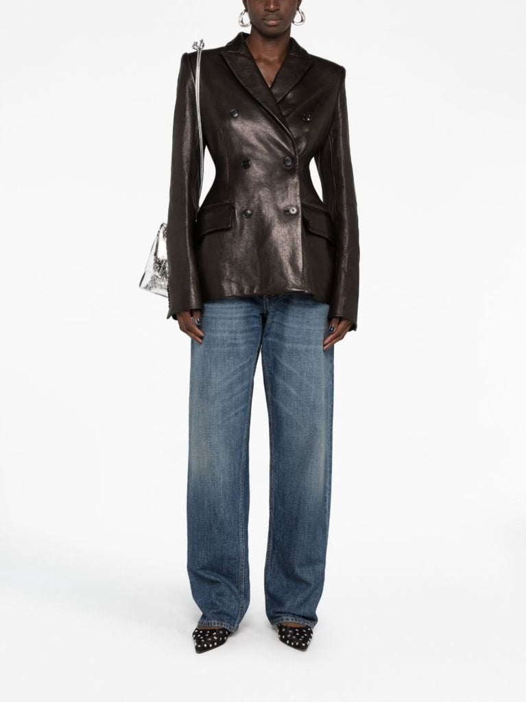 Black the Martu Leather Blazer